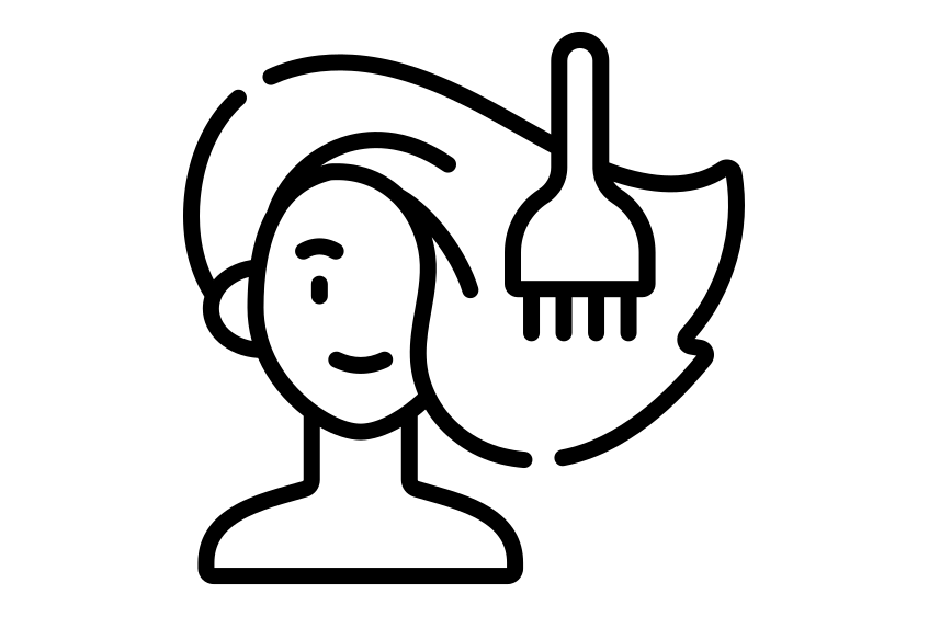 صبغة شعر لون واحد